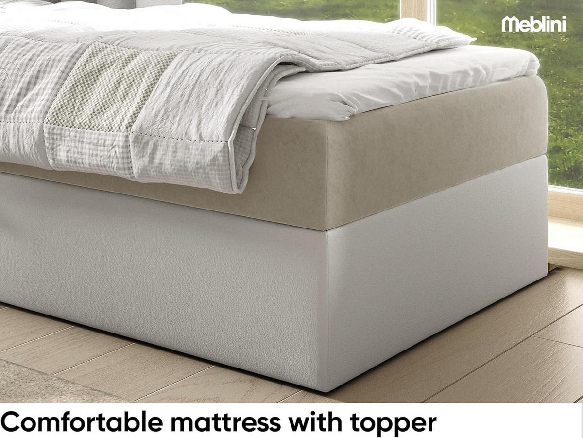 KINDERBETT GARETH 1 - Beige/Weiß, Holzwerkstoff (102/212cm) - Meblini