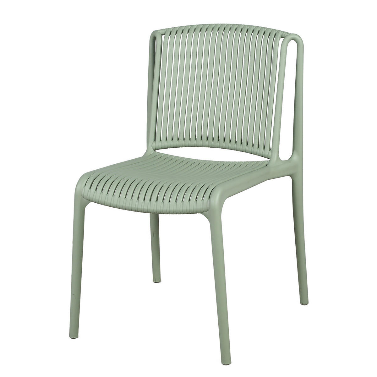 GARTENSTUHL - 2er-Set - Polypropylen - Salbeigrün, Kunststoff (53/83/56cm) - home24