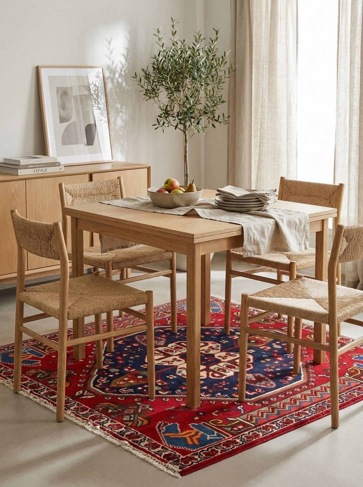TEPPICH Gashgai Rot 61/61 cm Schurwolle - Rot, Textil (61/61cm) - Looma