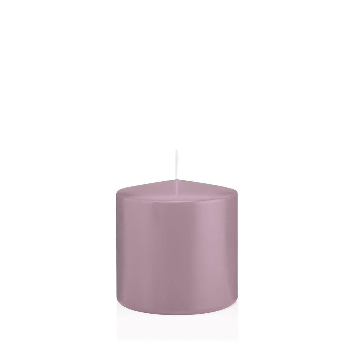 STUMPENKERZEN Mauve Lila Ø 98 x 100 mm, 6 Stück - Mauve, Paraffin (10/10cm) - Wiedemann Kerzen