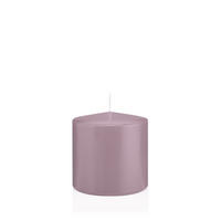 STUMPENKERZEN Mauve Lila Ø 98 x 100 mm, 6 Stück - Mauve, Paraffin (10/10cm) - Wiedemann Kerzen