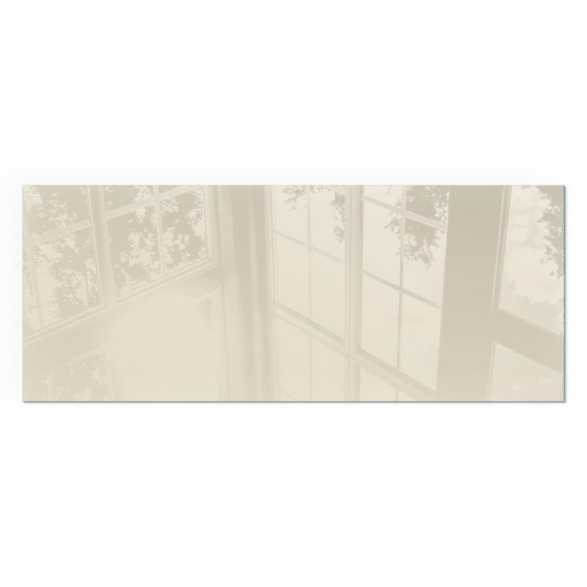 GLASPLATTE für Kamin 125x50 cm - Gelb, Glas (125/50/0.4cm) - TULUP