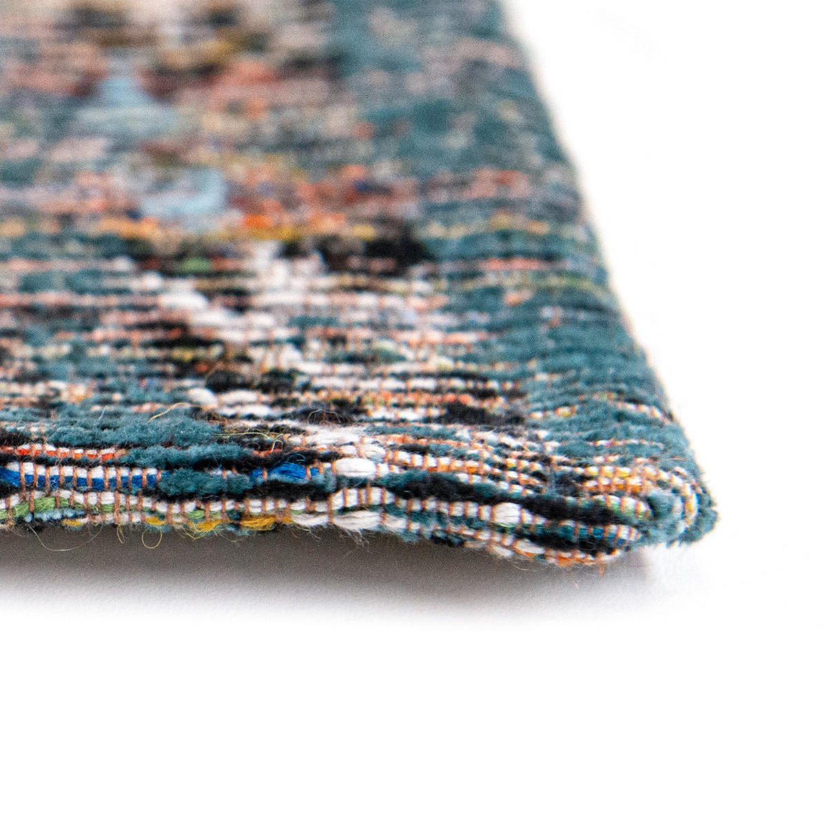 TEPPICH Zemmuri Blue Antiquarian 240/340 cm - Blau, Textil (240/340cm) - Louis De Poortere