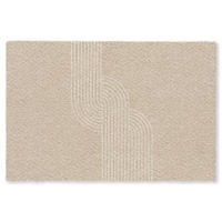 ROHOŽKA Rovnoběžné linie - Světlá textura - Béžová barva 120x80 cm - béžová, textil/umělá hmota (120/0.4cm) - MuchoWow