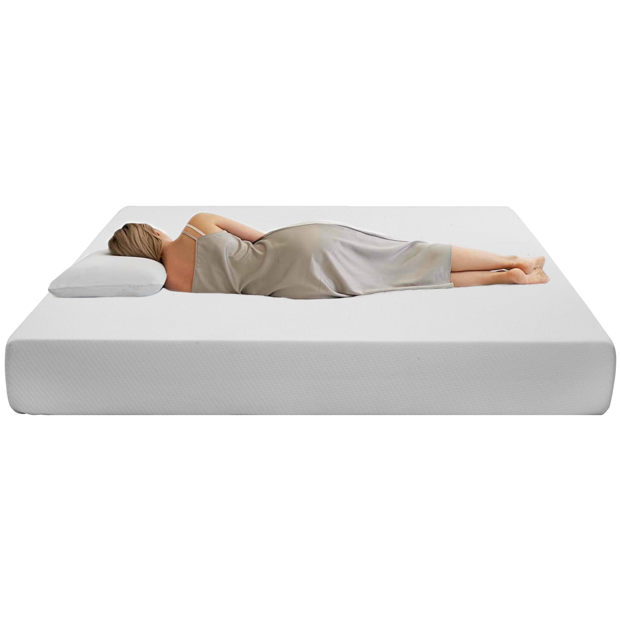 SCHAUMMATRATZE Ergonomische Härtegrad H3 Atmungsaktiv - Weiß, Textil