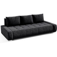 ROZKLÁDACÍ pohovka Draco 3místná, s úložným prostorem, antracitová - antracitová, textil (240/85/110cm) - Beautysofa