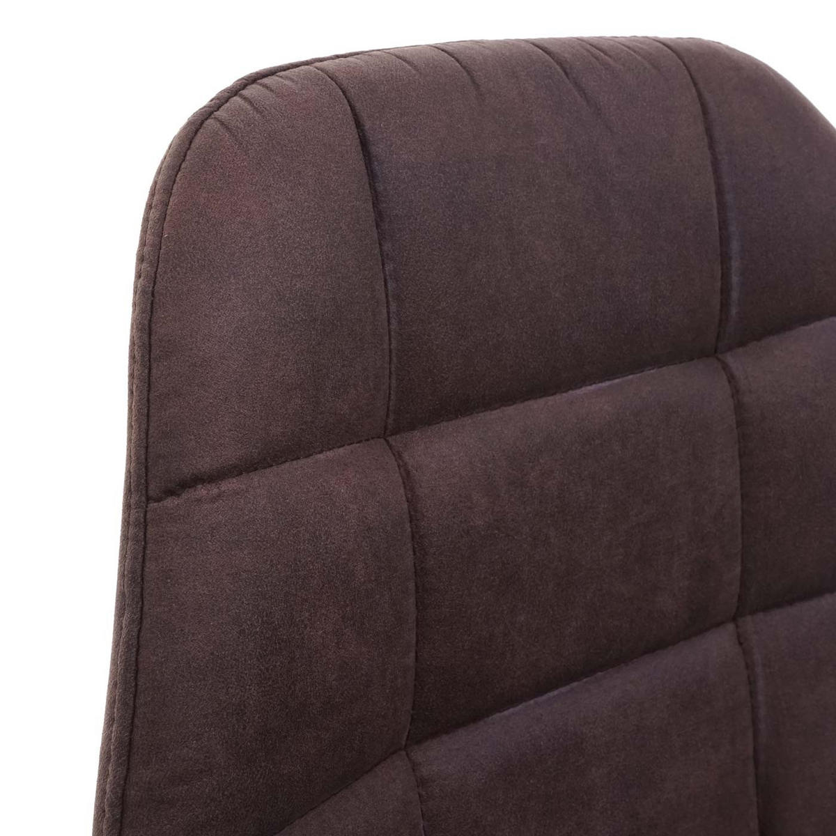 BARHOCKER 2er-Set gepolstert und höhenverstellbar mit Lehne Sitzhöhe 61cm vintage Dunkelbraun Textil - Dunkelbraun, Textil (43/115/47cm) - PROREGAL