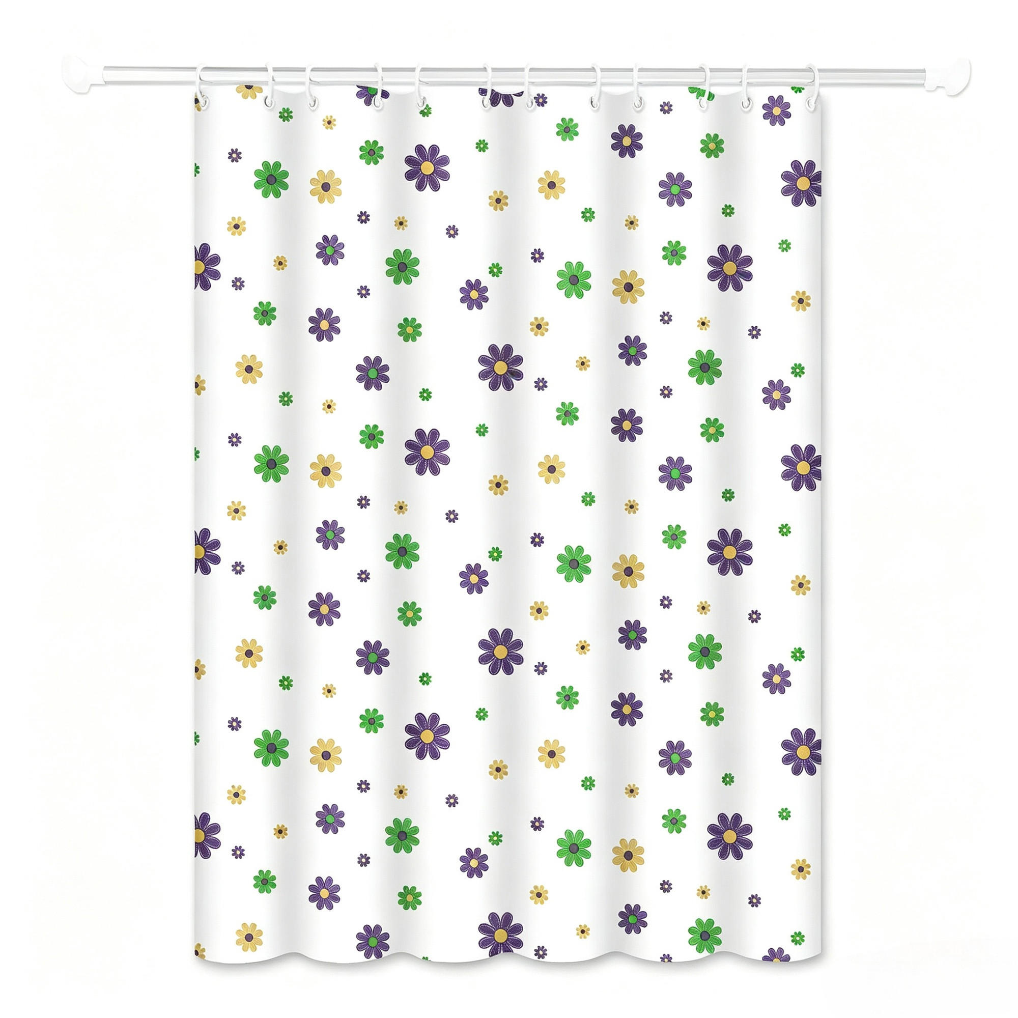 DUSCHVORHANG – 180 x 200 cm – inklusive Haken - Multicolor, Kunststoff (180/200cm)