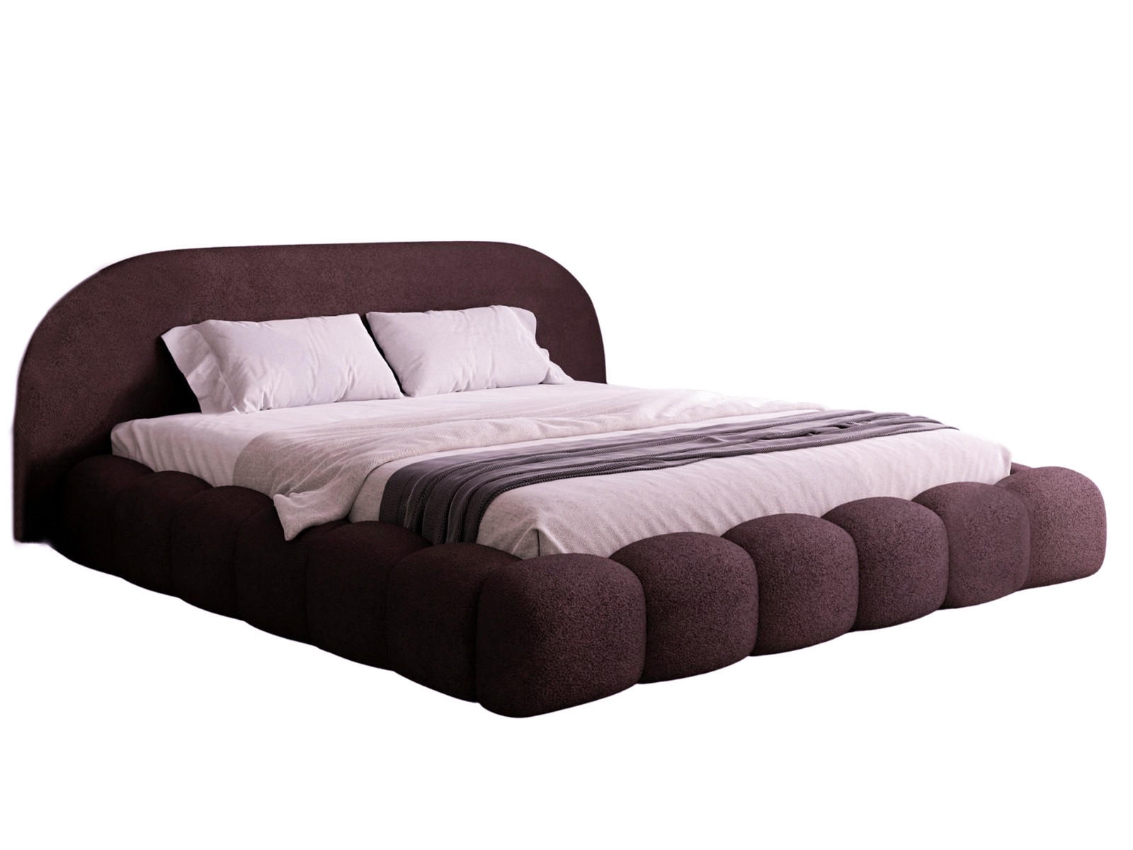 POLSTERBETT Holzrahmen 120x200 Braun OMBIS - Braun, Holzwerkstoff (120/200cm) - Compleo24