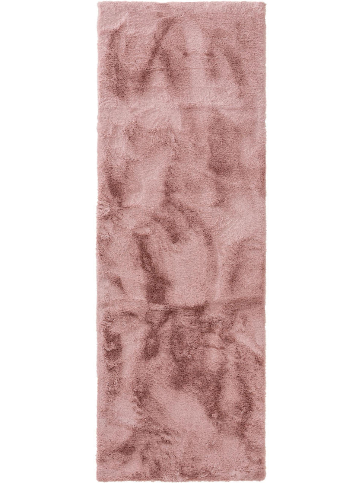 KUNSTFELL-TEPPICH Dave Rosa 80x240 cm - Rosa, Textil (80/240cm) - benuta Nest