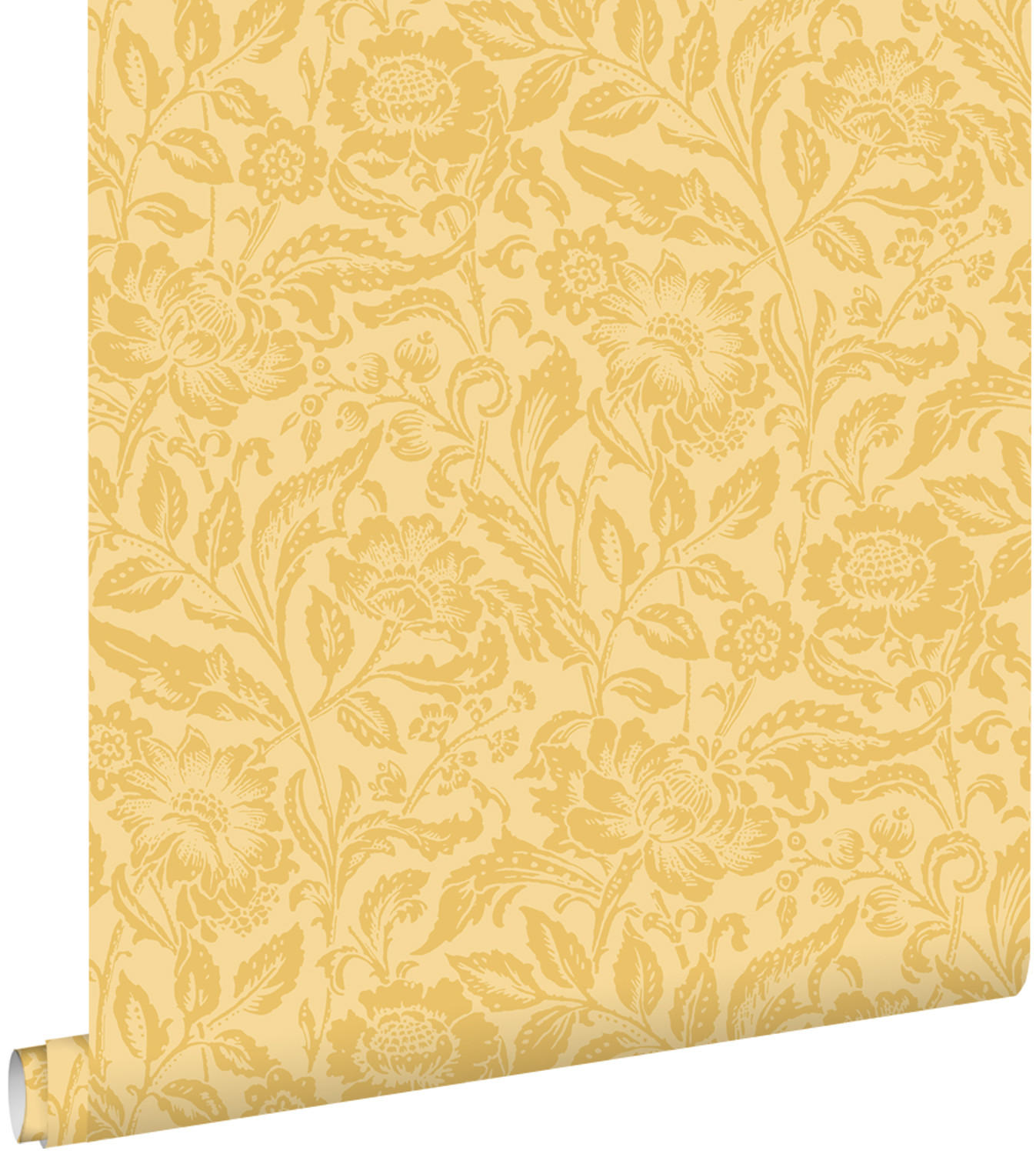 TAPETE Blumenmuster 50 x 900 cm - Gelb, Papier (50/900cm) - ESTAhome