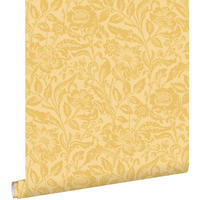 TAPETE Blumenmuster 50 x 900 cm - Gelb, Papier (50/900cm) - ESTAhome