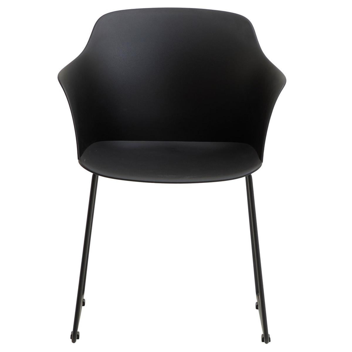 GARTENSTÜHLE FORO 4ER-SET - Schwarz, Textil (58/82/52cm) - IDIMEX