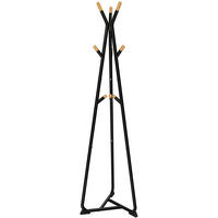 GARDEROBENSTÄNDER - Schwarz, Metall (49/172/49cm) - Mat-Haus