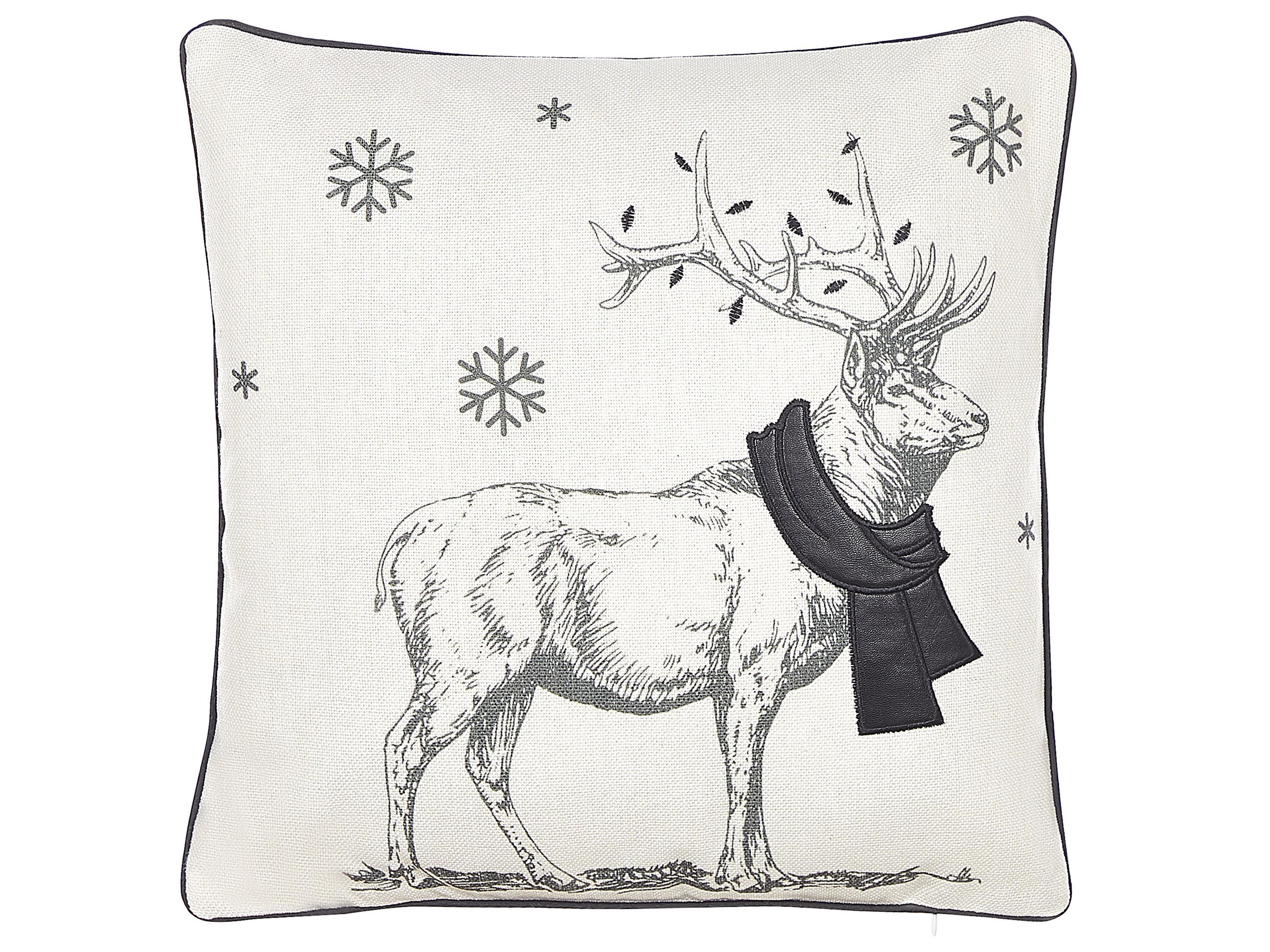DEKOKISSEN 2er-Set Cremeweiß 45/45 cm Sven - Ecru, Textil (45/45cm) - Beliani