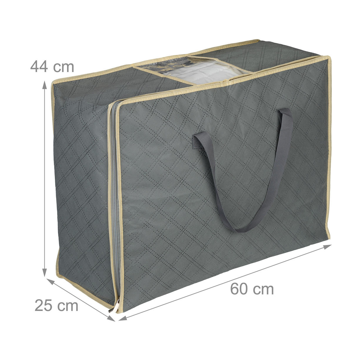 2XVAK na prikrývky - sivá, textil/plast - Relaxdays