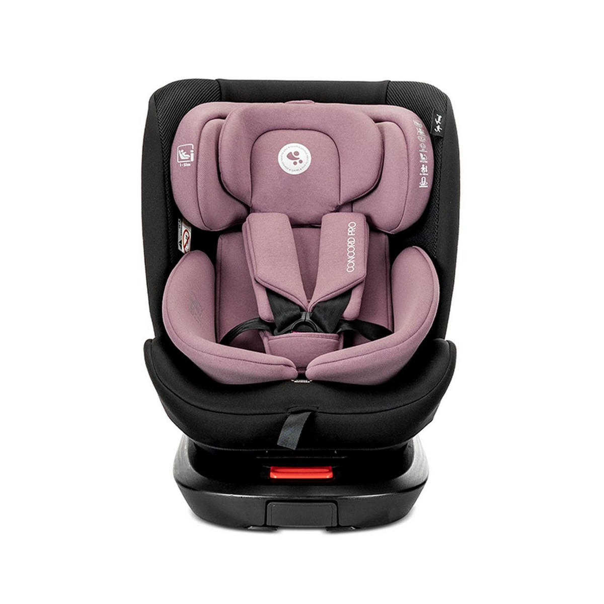 KINDERSITZ Concord Pro 40-150 cm rosa Stützbein Nackenkissen Rückenlehne - Rosa, Kunststoff (46/60/51cm) - Lorelli