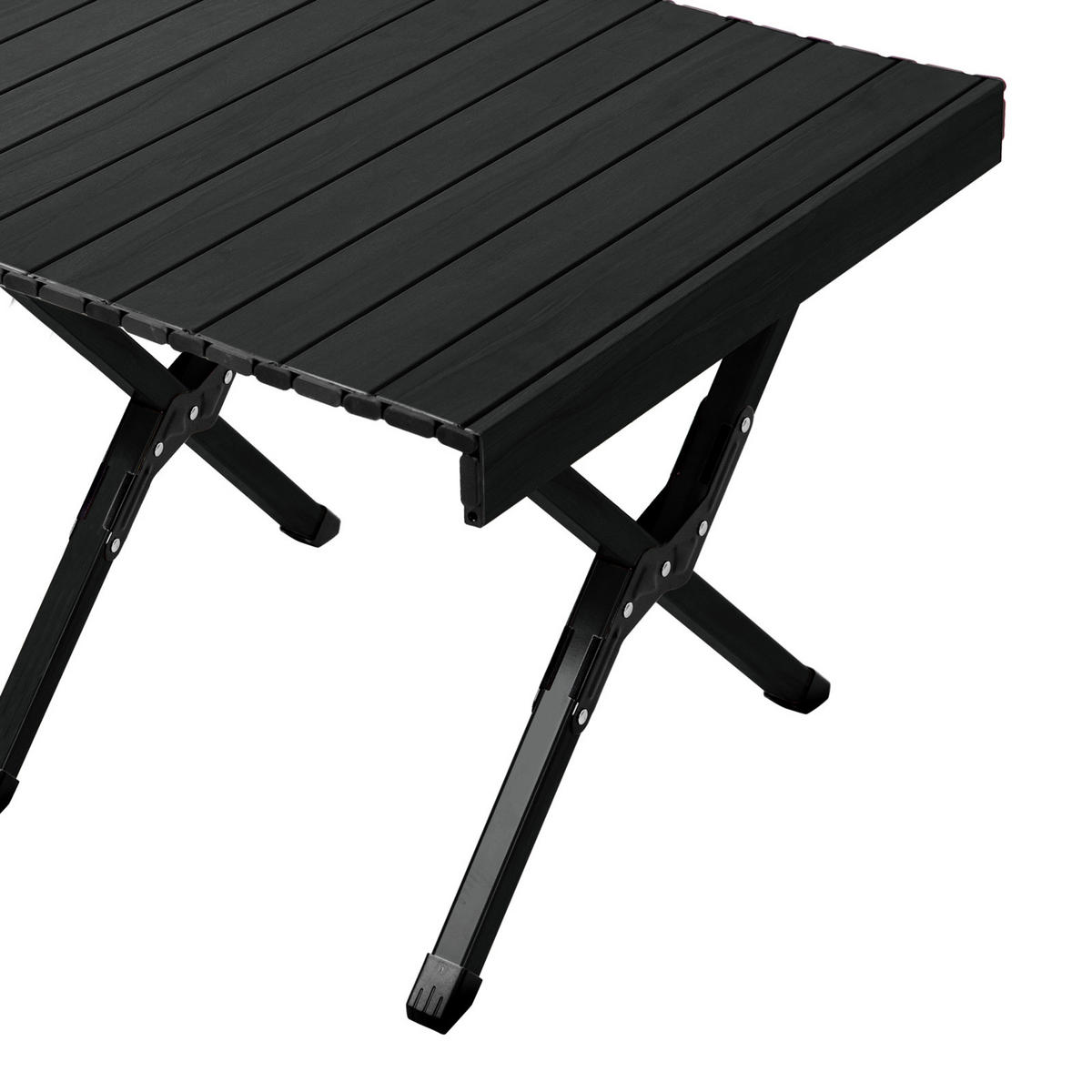 CAMPINGTISCH klappbar aus Aluminium Schwarz - Schwarz, Metall (60/119/44.5cm) - JAWINIO