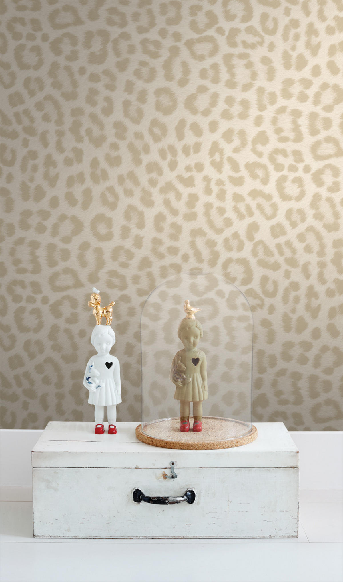 TAPETE Leopardenmuster 53 cm x 10.05 m - Beige, Papier (53/1000cm) - ESTAhome