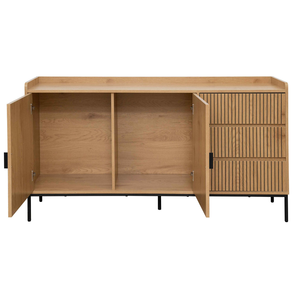 SIDEBOARD, Beigefarbe - Beige, Holz (40/80/150cm) - Oviala