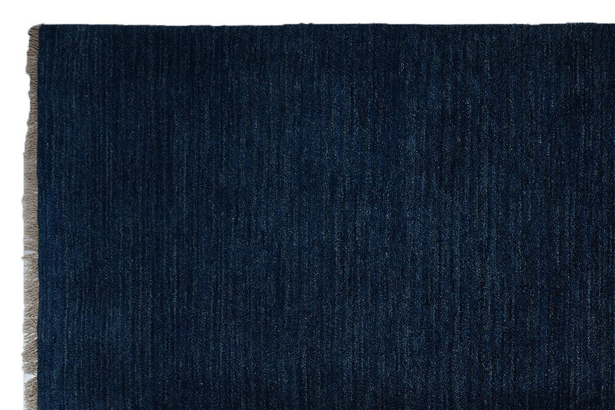 GABBEH-TEPPICH handgeknüpft Blau 247/172 cm Schurwolle - Blau, Textil (172/247cm) - Looma