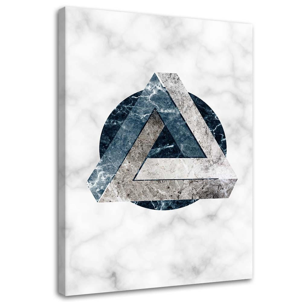LEINWANDBILD Geometrische Abstraktion - Marmor 40x60cm - Grau, Textil (40/60cm) - Feeby