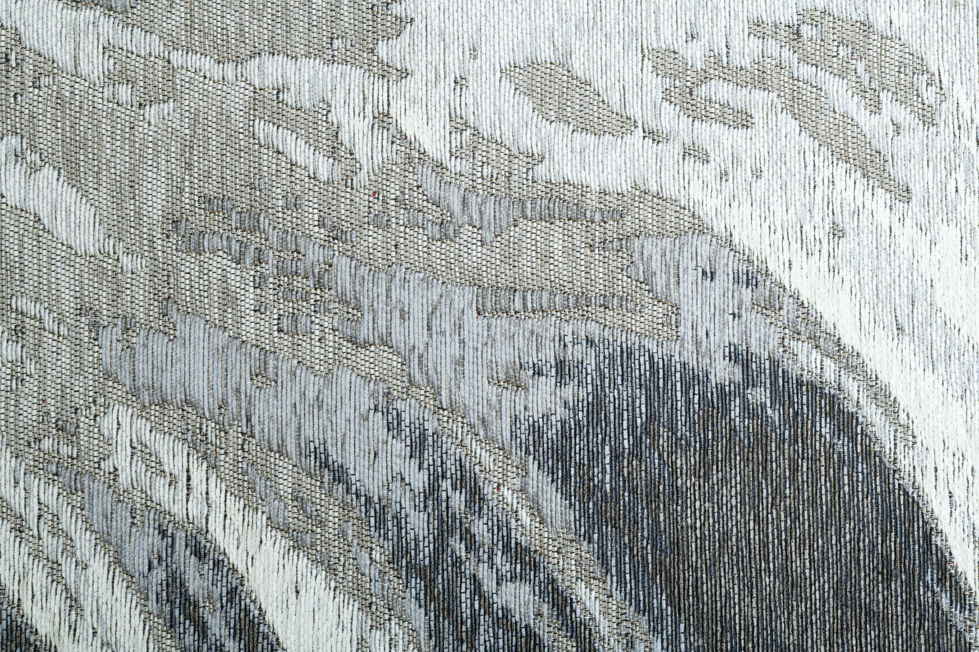 Thumbnail - Sansibar Sylt Flachwebteppich, Grau, Textil, Wasser/Strand/Meer, Rechteckig, 130x190 cm, Oeko-Tex®, für Fußbodenheizung ...