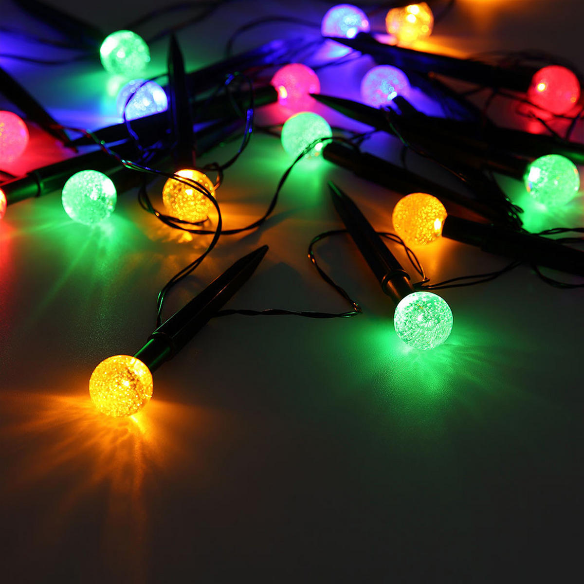 LED AUSSENLEUCHTE Solar Schwarz Kunststoff - Schwarz, Kunststoff (770/30/15cm) - Globo Lighting