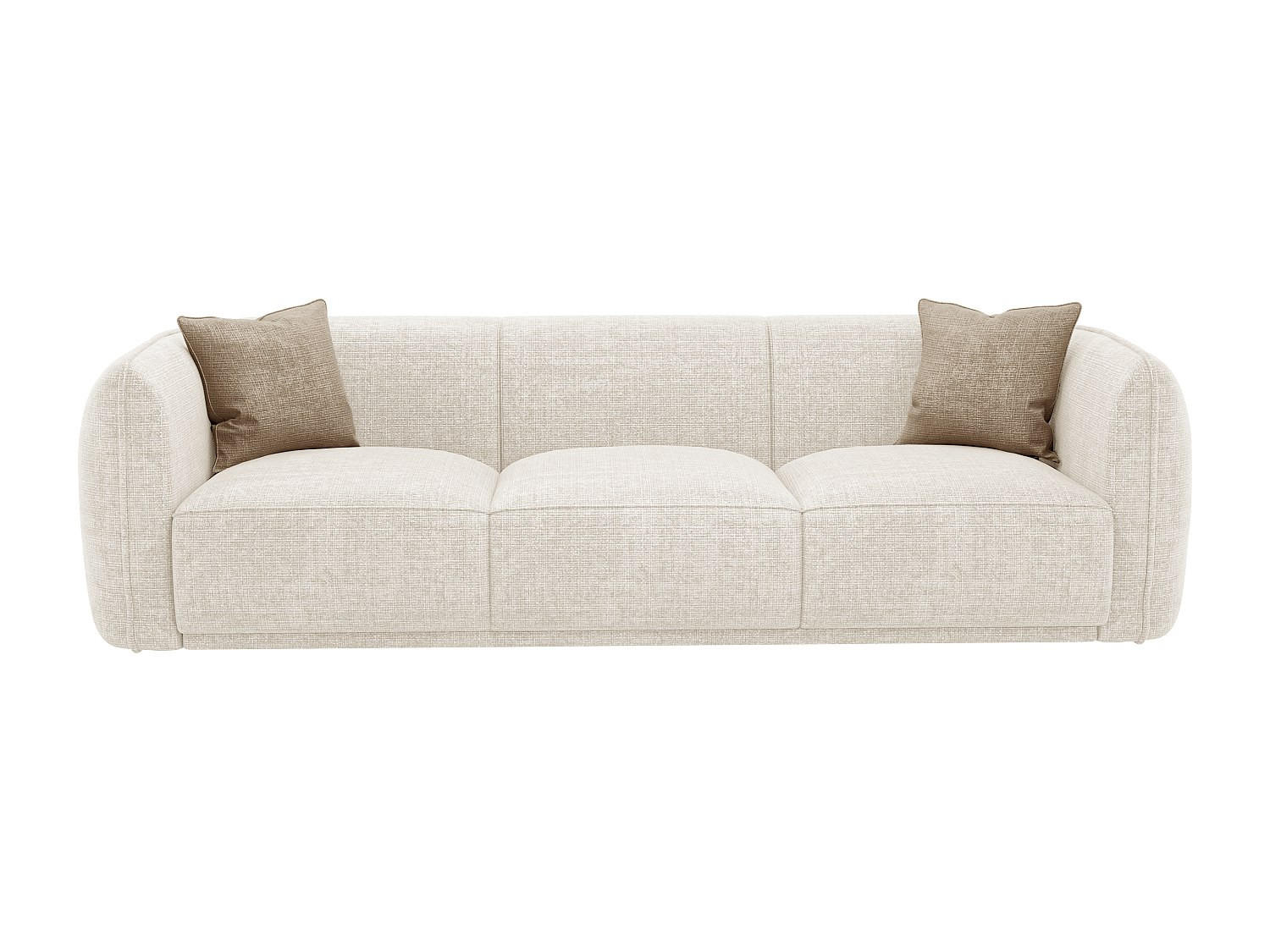 SOFA ohne Schlafmöglichkeit - 3 Personen - Stoff - Beige - Beige, Textil (235/80/90cm) - Vente-Unique
