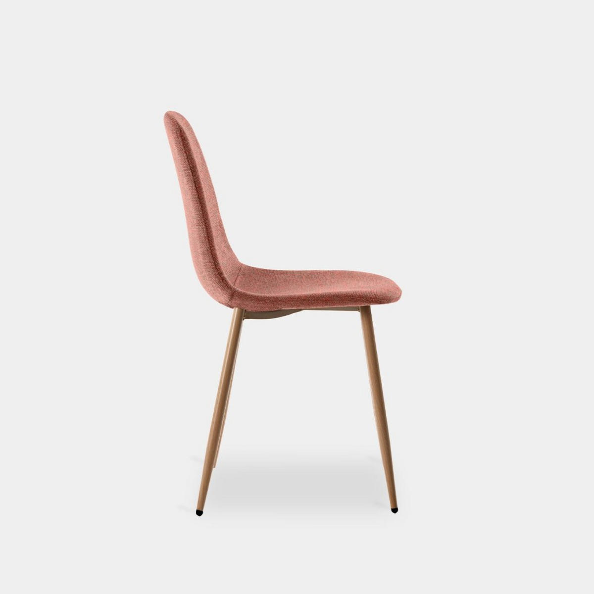 ESSZIMMERSTUHL Ellis Terrakotta / Orange 43 cm x 87 cm 4er-Set - Terracotta, Textil (43/87/54cm) - Klast Home