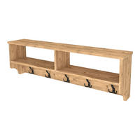 WANDGARDEROBE Åstorp - Eichefarben, Holzwerkstoff (120/37/22cm) - [en.casa]
