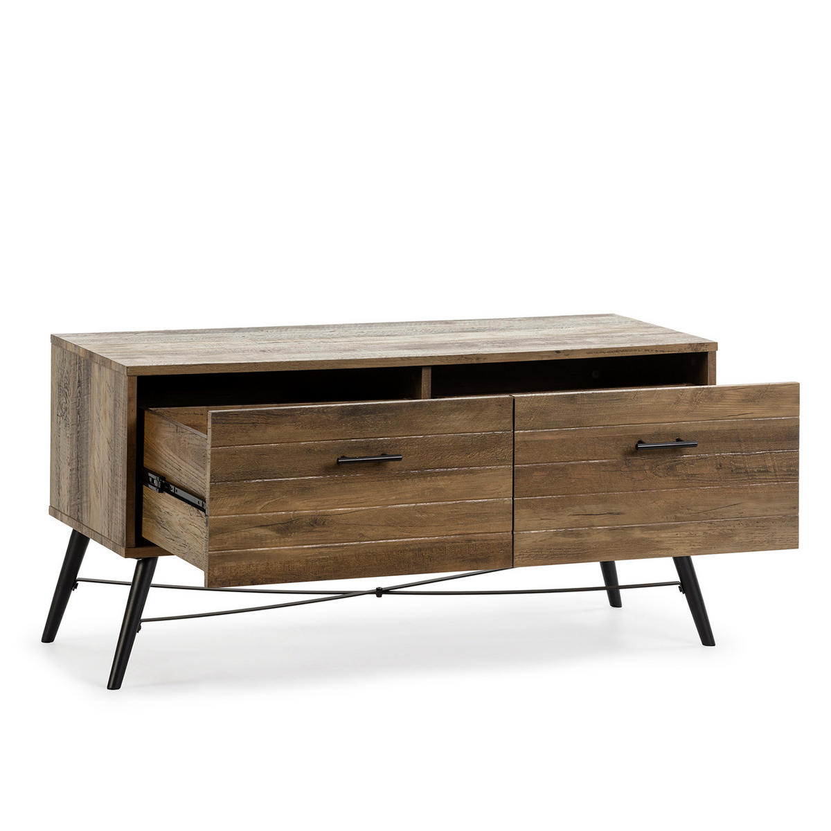 TV-ELEMENT Clavel 2 Schubladen - Wildeiche, Holzwerkstoff (100/50/40cm) - VS Venta-stock
