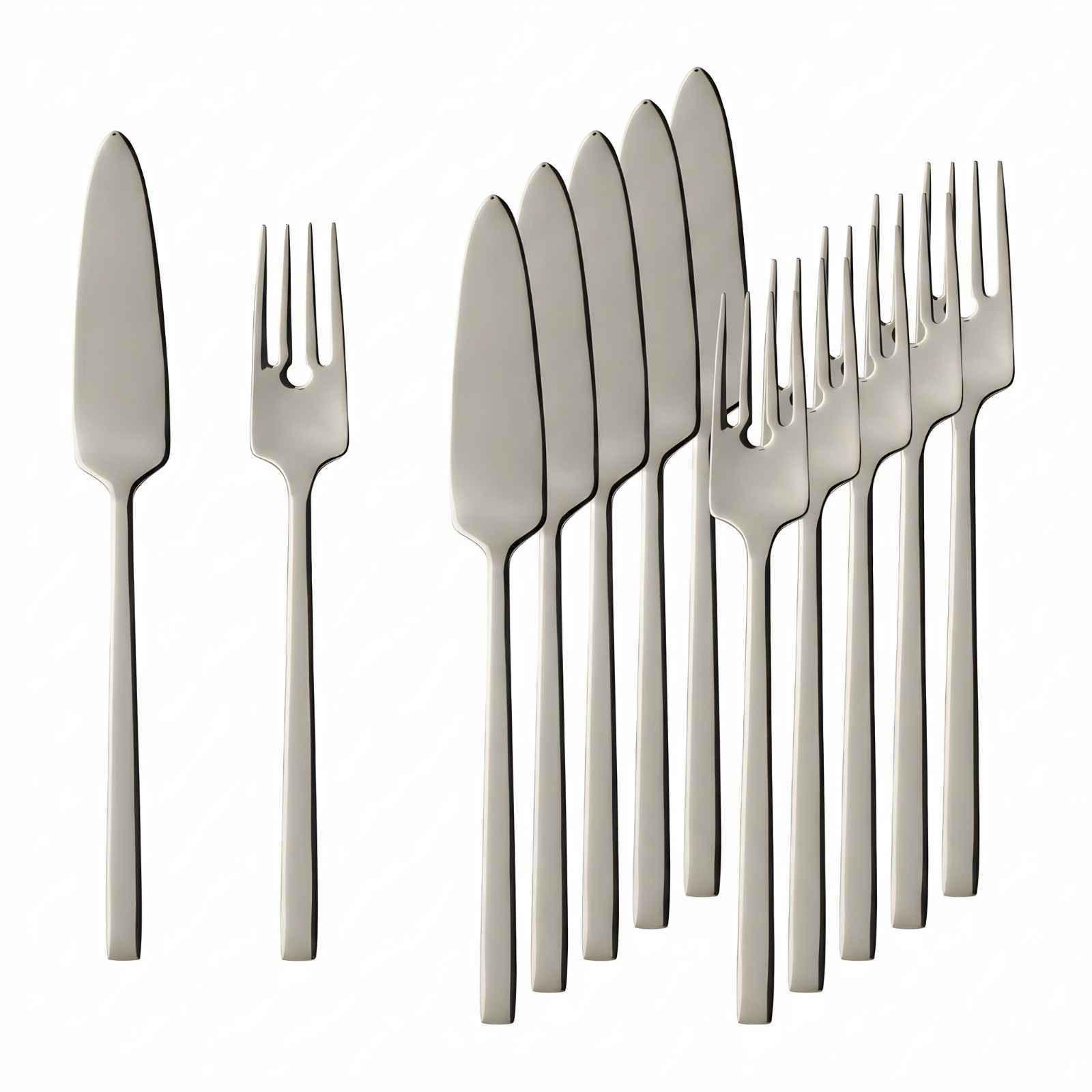FISCHBESTECK La Classica silber 6er Set - Silberfarben, Metall - Villeroy & Boch