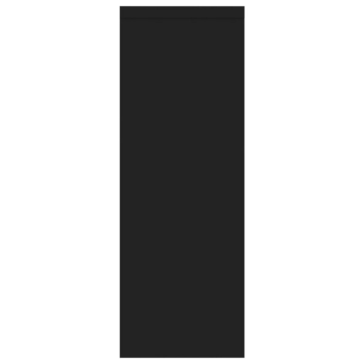 WANDREGAL mit 5 Fächern 45,1/16/45,1 cm aus Holzwerkstoff Schwarz - Schwarz, Holz (45.1/45.1/16cm) - vidaXL