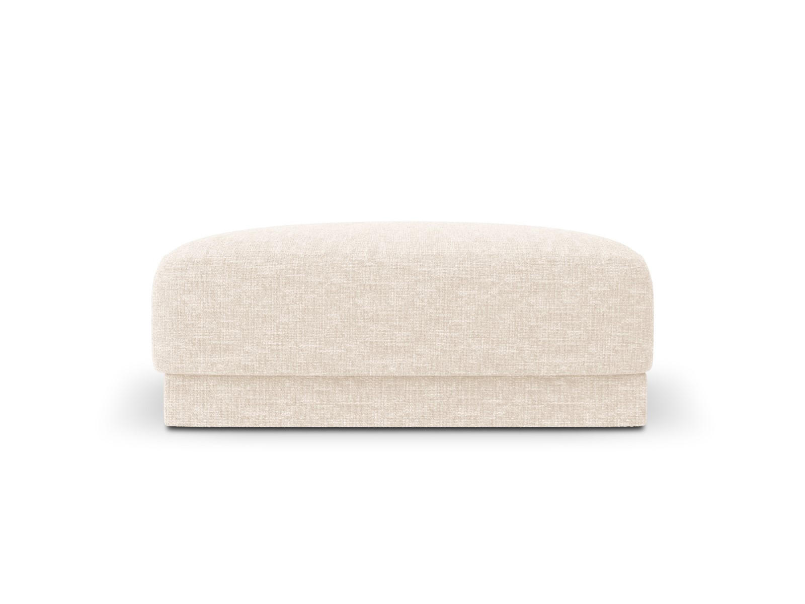 POUF Miley aus Chenille-Stoff leichtes beige - Creme, Textil (90/40/90cm) - Micadoni