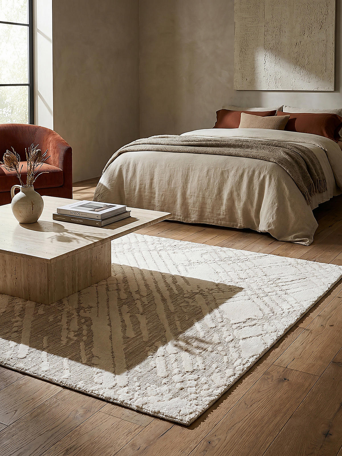 TEPPICH ARLEN, abstrakt, Creme, 160 x 230 cm - Beige, Textil (230/160cm) - KADIMA DESIGN