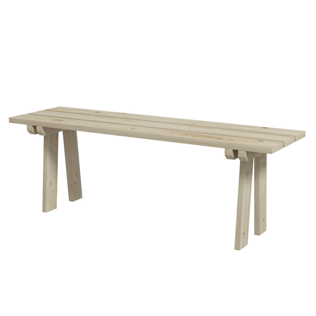 GARTENBANK,2-SITZER Holz,naturholz - Beige, Holz (130/45/38cm) - Vallsero