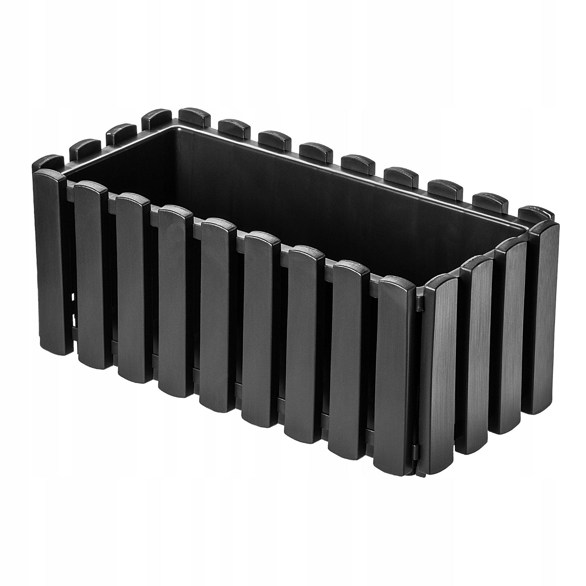 BALKONKASTEN 40 cm, Anthrazit - Anthrazit, Kunststoff (18/38cm) - KADAX