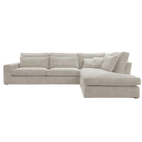 ECKSOFA COMFORTO STANDARD CORD Rechts 314 x 224 cm - Hellgrau, Textil (314/224cm) - AN-Moebel 4u