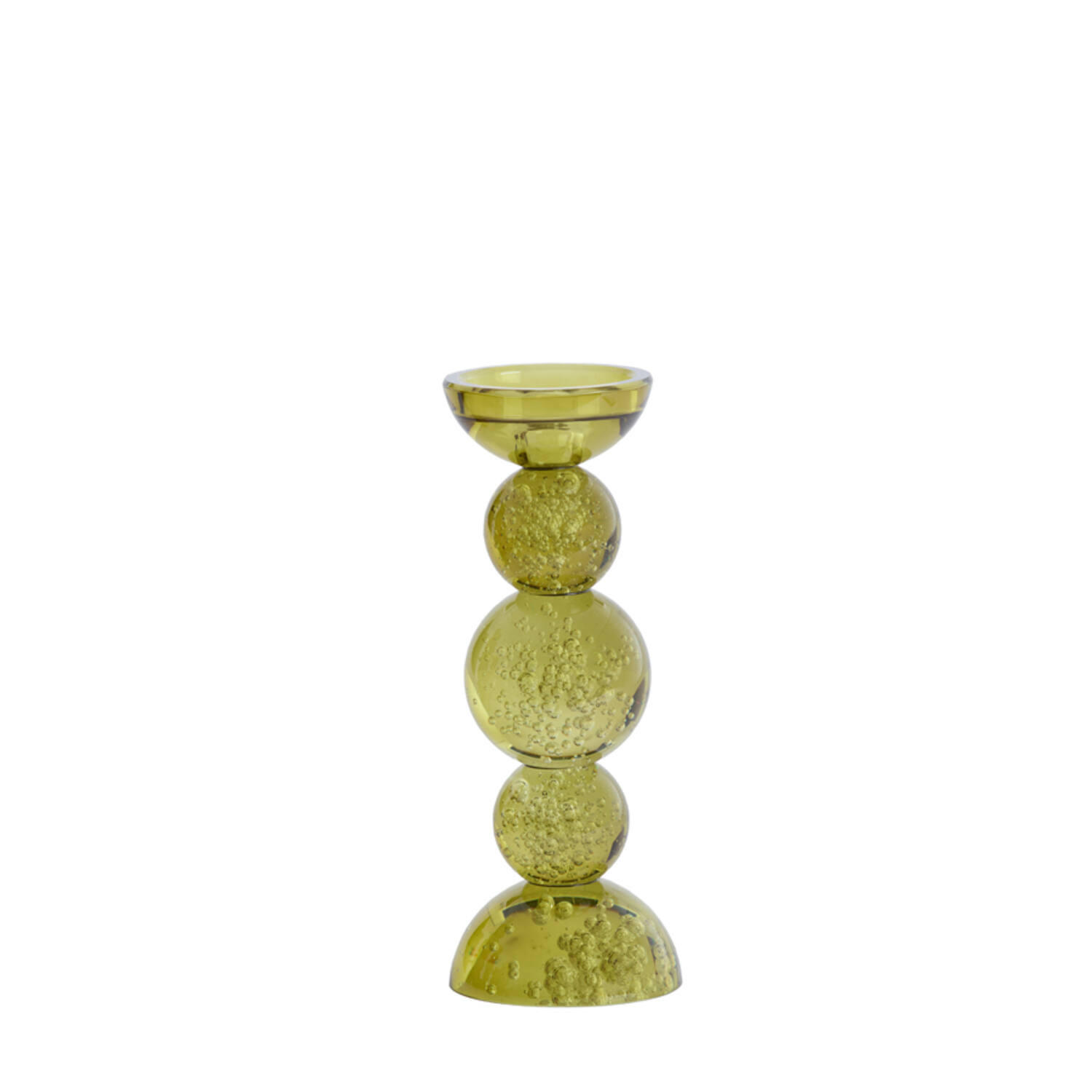 KERZENSTÄNDER Itinga - Grün - 10/10/26.5 cm - Grün, Glas (10/26.5/10cm) - Light & Living