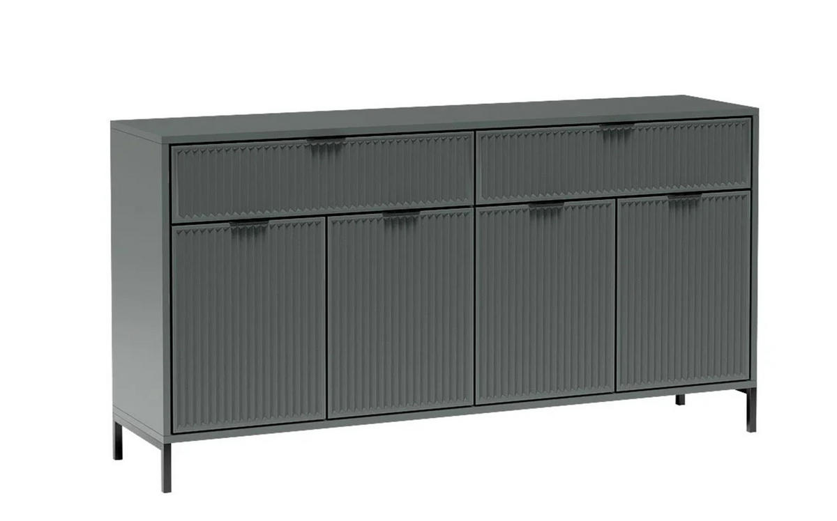 KOMMODE LINKA STYLES LS-01 - Dunkelgrün, Holzwerkstoff (165/87/41cm) - Meblini