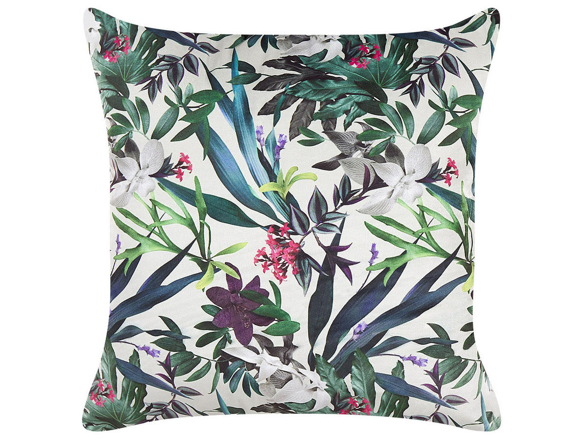 DEKOKISSEN Grün 45/45 cm Gasteria - Grün, Textil (45/45cm) - Beliani