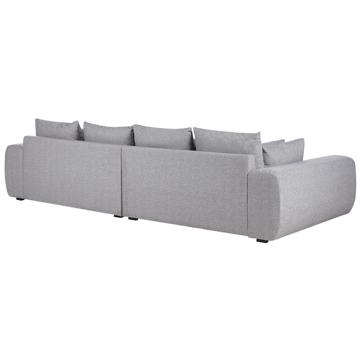 WOHNLANDSCHAFT Polsterbezug Grau Torpo - Grau, Textil (308/84/136cm) - Beliani