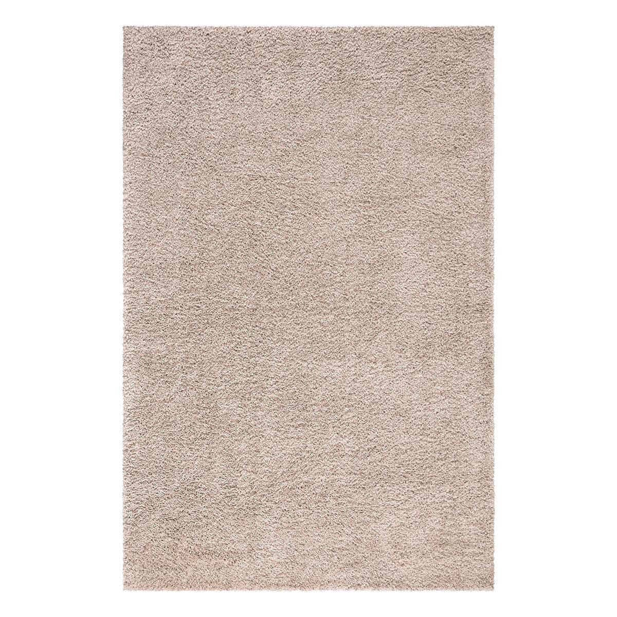 HOCHFLOR-TEPPICH City Shaggy 500 Sand 200x200 cm - Beige, Textil (200/200cm) - carpet city