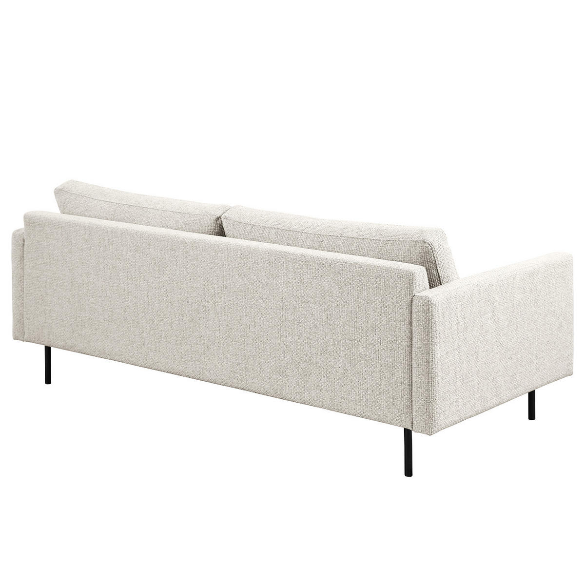 3-SITZER SOFA - Hellgrau, Textil/Metall (196/82/94cm) - home24