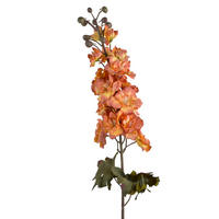 UMĚLÁ KVĚTINA VIRIDIS OSTROŽKA 80 CM - pomerančová, plast (80cm) - Mondex