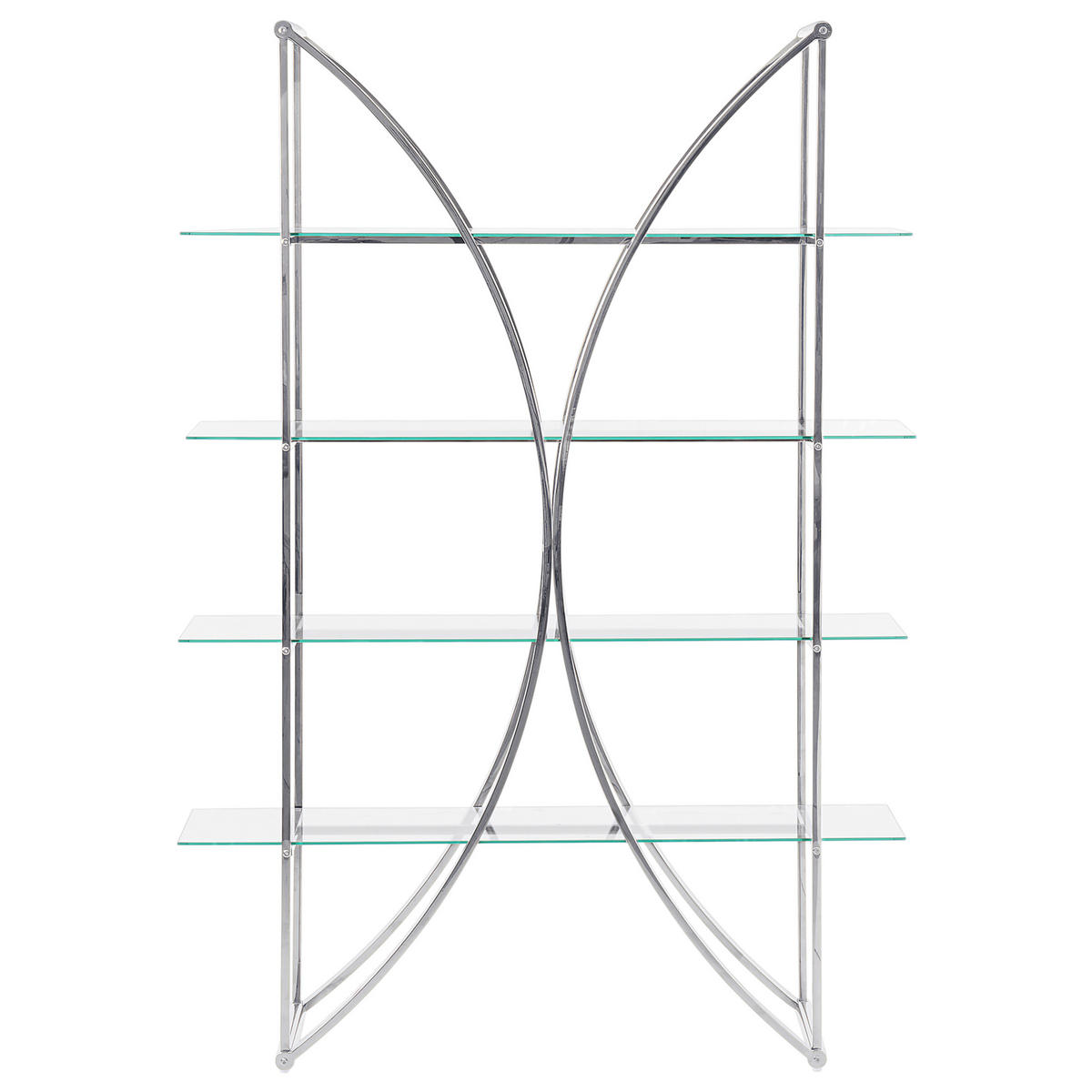 RAFT cu 4 niveluri metal 175 cm argintiu Hollow - argintiu, metal (120/175/34cm) - Beliani