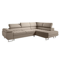 ECKSOFA Eden 4 Sitzplätze Taupe - Taupe, Holzwerkstoff (271/201cm) - Petits-meubles