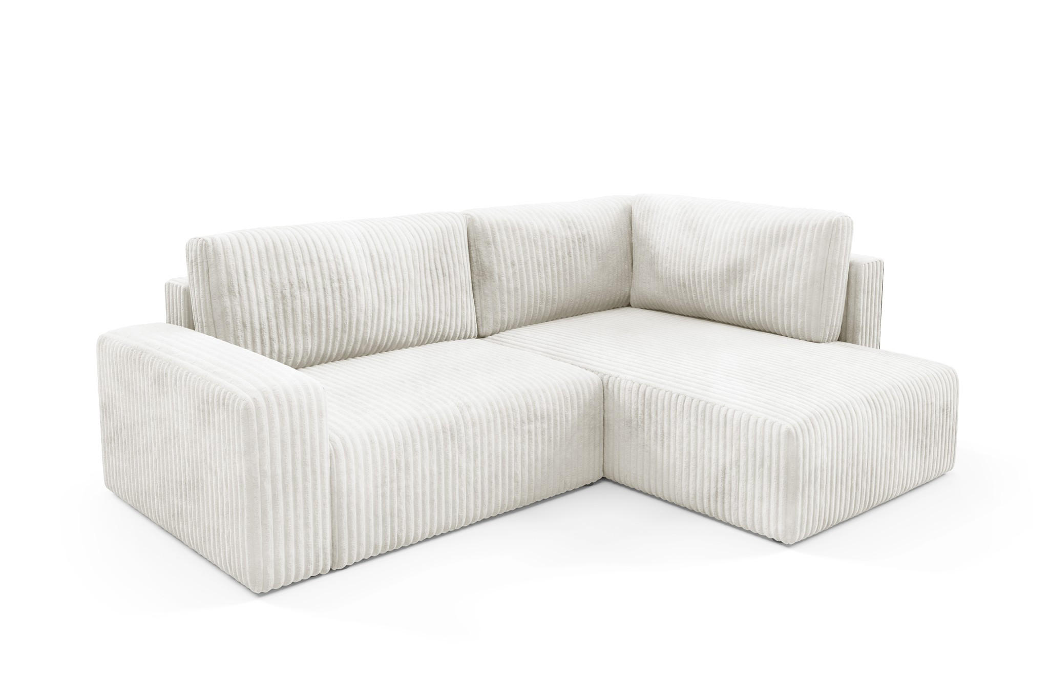 Fun Möbel Ecksofa Creme 245x182 cm