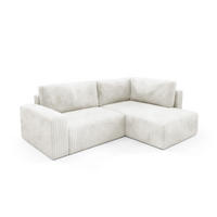 ECKSOFA Natalia Xl - Creme, Holzwerkstoff/Textil (245/182cm) - Fun Möbel